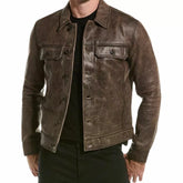 Mens Brown Saul Jacket